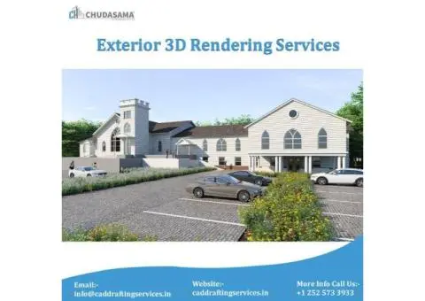 High-quality Architectural 3D Exterior Rendering Services in USA