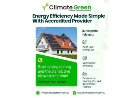Go Green & Cut Energy Costs with Climate Green!