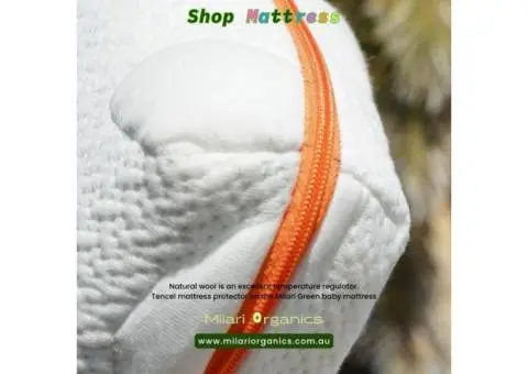 Certified Organic Cot Mattress by Milari Organics – Fits Most Cot Sizes - 2/4