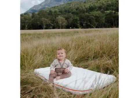 Certified Organic Cot Mattress by Milari Organics – Fits Most Cot Sizes - 3/4