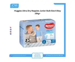 Huggies Ultra Dry Nappies Junior Bulk Size 6 Boy 16kg+ - Joya Medical Supplies