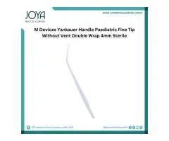 M Devices Yankauer Handle Paediatric Fine Tip Without Vent Double Wrap 4mm Sterile - Australia