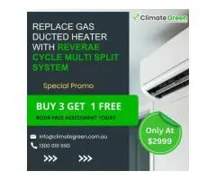 Replace Your Gas Heater with a Reverse Cycle Multi-Split