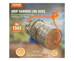 Vevor Log Skidding Tongs 81.3cm 2 Claw Log Lifting Tongs - Qubyk AU