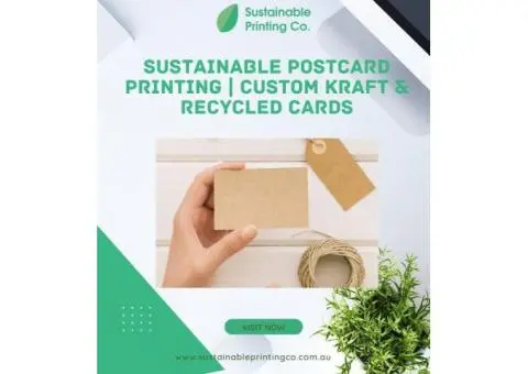 Sustainable Postcard Printing | Custom Kraft & Recycled Cards