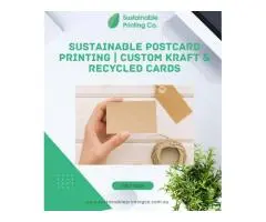 Sustainable Postcard Printing | Custom Kraft & Recycled Cards
