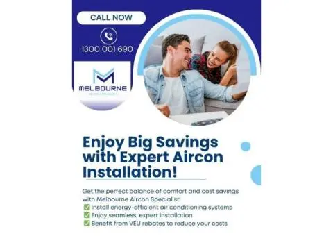 Expert Aircon Installation – Comfort & Savings Guaranteed!