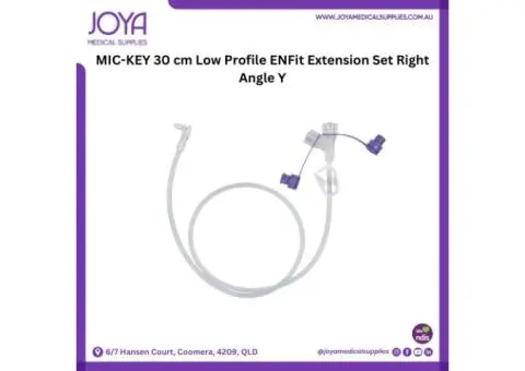 MIC-KEY 30.5cm Low Profile ENFit Extension Set Right Angle Y - Joya Medical Supplies