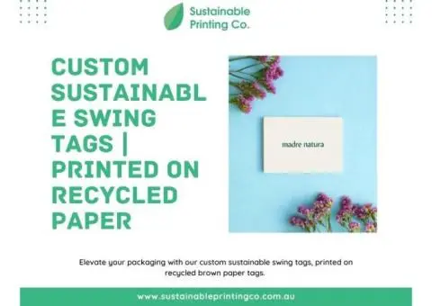 Custom Sustainable Swing Tags | Printed on Recycled Paper