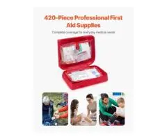 Vevor First Aid Kit 420 Pieces Large Survival Bag Emergency Medical Supplies - Qubyk AU