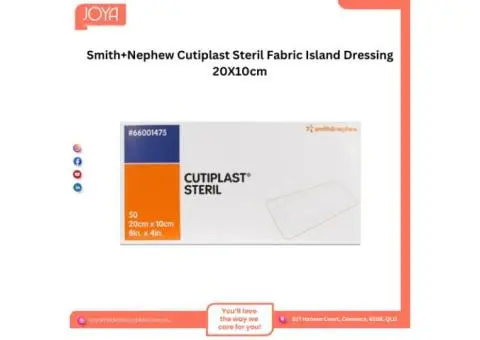 Smith+Nephew Cutiplast Steril Fabric Island Dressing 20x10cm - Joya Medical Supplies