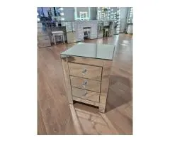 Bedside Vanity Table with Mirror Enhances Function