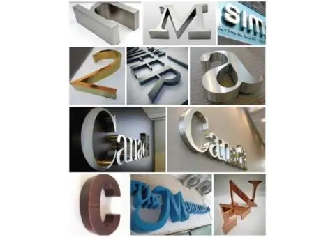 Bold & Stylish 3d Letters for Signs & Displays