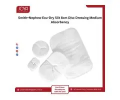 Smith+Nephew Exu-Dry Slit 8cm Disc Dressing Medium Absorbency - Joya Medical Supplies