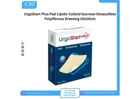 UrgoStart Plus Pad Lipido-Colloid Sucrose-Octasulfate Polyfibrous Dressing 10x10cm - Australia