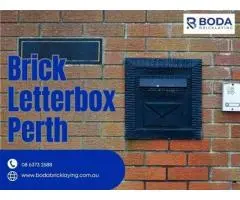 Brick letterbox in Perth - Boda Bricklaying Perth