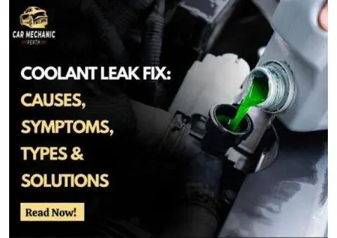 Coolant Leak Fix: Causes, Symptoms, Types & Solutions