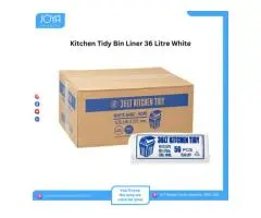 Kitchen Tidy Bin Liner 36 Litre White - Joya Medical Supplies