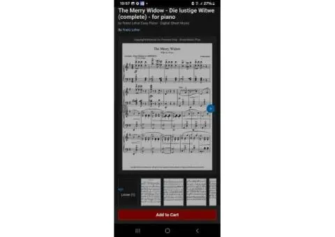 SHEET MUSIC FOR SALE - 4/30