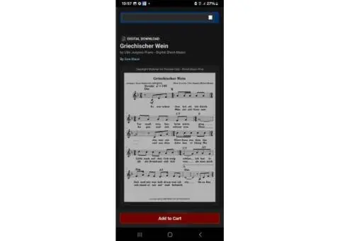 SHEET MUSIC FOR SALE - 5/30