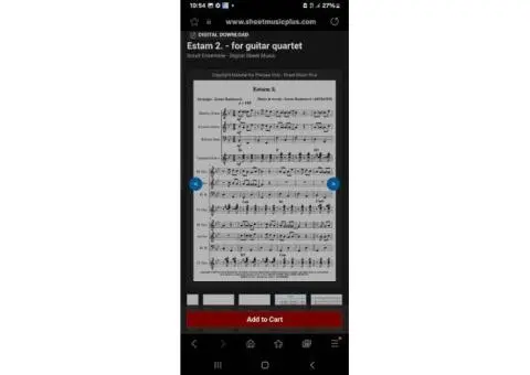 SHEET MUSIC FOR SALE - 9/30