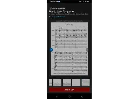 SHEET MUSIC FOR SALE - 10/30