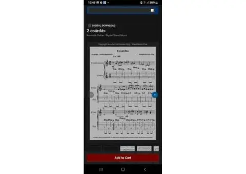 SHEET MUSIC FOR SALE - 24/30