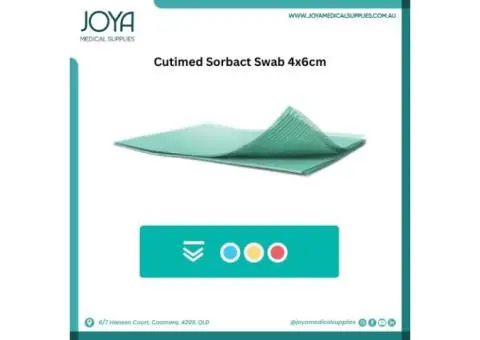 Cutimed Sorbact Swab 4x6cm - Joya Medical Supplies