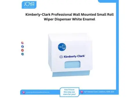 Kimberly-Clark Professional Wall Mounted Small Roll Wiper Dispenser White Enamel