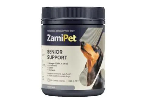 Zamipet Senior Chews: Support Aging Dogs’ Health