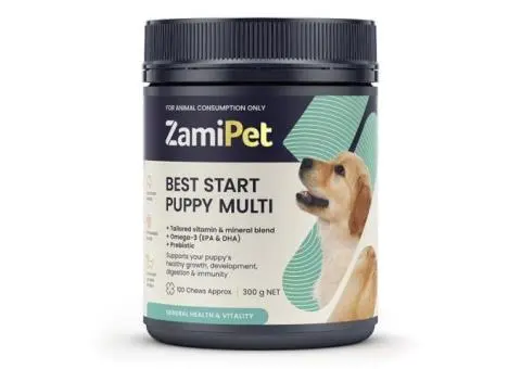 Zamipet Puppy Multi Vitamin Chews: Best Start for Puppies
