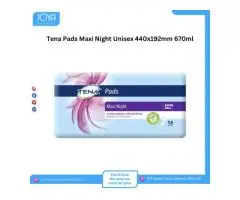 Tena Pads Maxi Night Unisex 440x192mm 670ml  - Joya Medical Supplies
