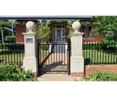 Elegant Gate Posts with Built-In Letterboxes – Made to Last!