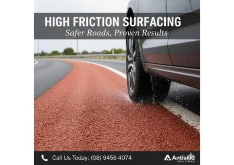 High Friction Surfacing Installation — Safer Roads, Proven Results