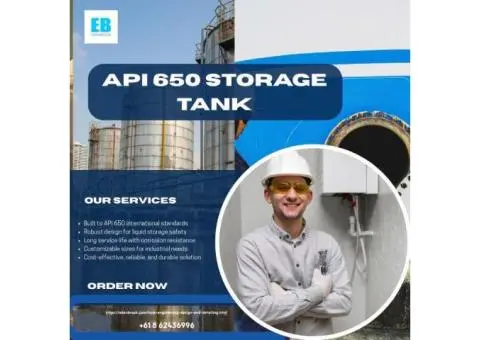 API 650 Storage Tank – Reliable & Durable Industrial Storage Solutions
