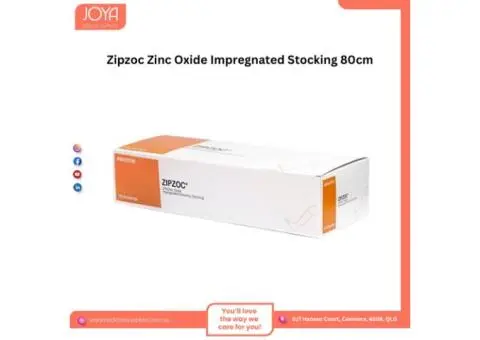 Zipzoc Zinc Oxide Impregnated Stocking 80cm - Joya Medical Supplies