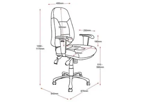 MATIAH HIGH BACK CHAIR | Fast Office Furniture - 4/5