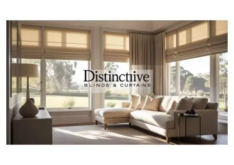 Elegant & Custom Roman Blinds Adelaide – Distinctive Blinds