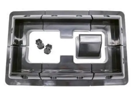 Alvolta Solar Panel Mounting Kit – 7-Piece Black Kit For 20w–215w Panels