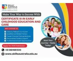 Begin Your Career with Certificate 3 in Childcare – Secure Your Spot Today!
