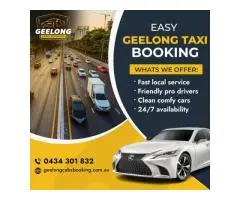Comfortable taxi Geelong to Melbourne Airport at Geelong Cabs Booking