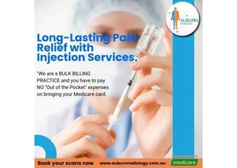 Long-Lasting Pain Relief with Injection Services at Crystal Radiology in Auburn. (02) 8315 8292