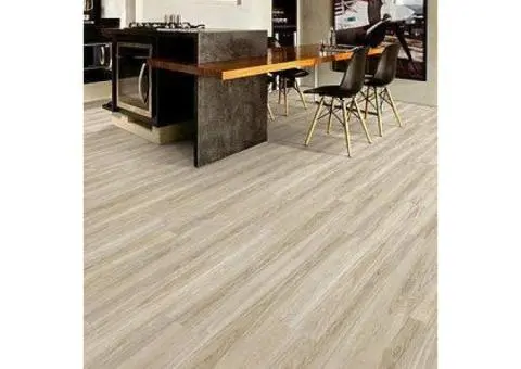 Waterproof vinyl sheet flooring