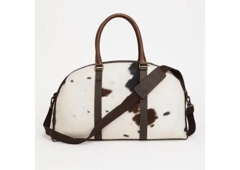 Gorgeous and durable customized cowhide bags