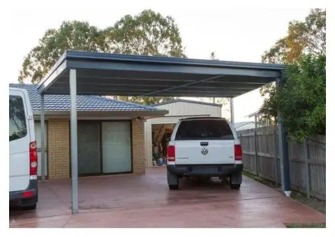 Four Car Skillion Roof Carport in Gold Coast – Strong & Stylish