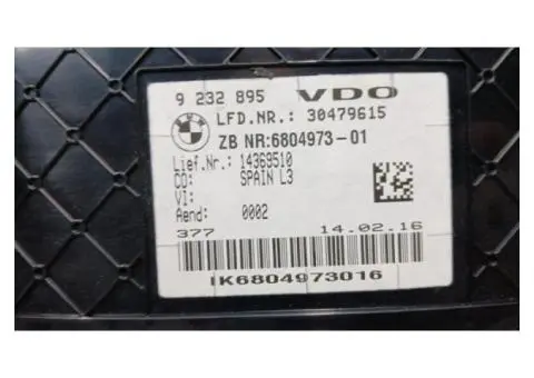 BMW F30 LCI 318I 2016 DASHBOARD INSTRUMENT GAUGE CLUSTER SPEEDOMETER 9232895 - 7/7