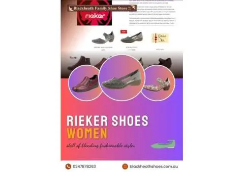 Comfortable Rieker Shoes Women Range | Blackheath Shoes Store Australia
