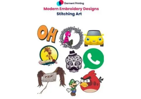 Embroidery Designs — Personalize Your Garments with Modern Embroidery & Stitching Art