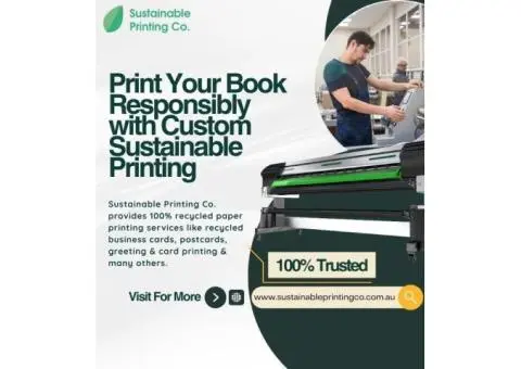 Print Your Book Responsibly with Custom Sustainable Printing