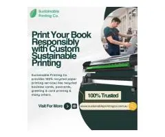Print Your Book Responsibly with Custom Sustainable Printing